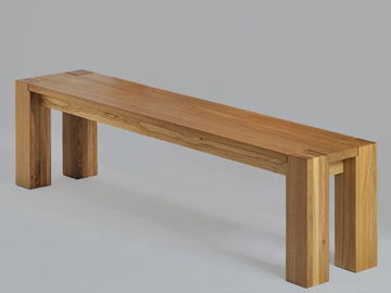 TAURUS - Solid wood bench by Vitamin Design - view 2